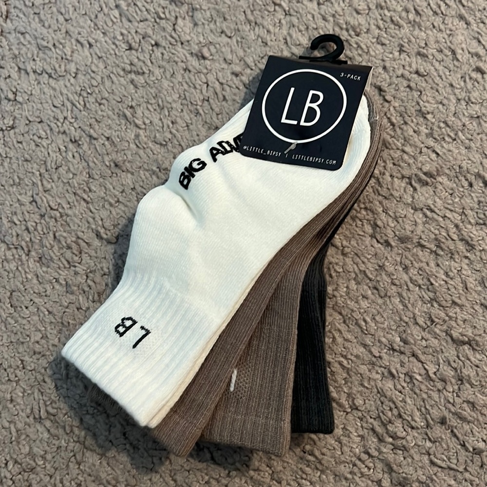 Little bipsy 3 pack socks